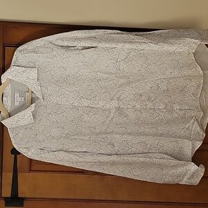 CALVIN KLEIN INFINITE COOL COTTON FLORAL BUTTON DOWN